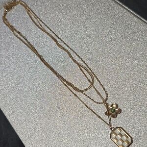 ❇️🧚‍♀️Free People RARE Gold Delicate Layered Necklace NWOTag